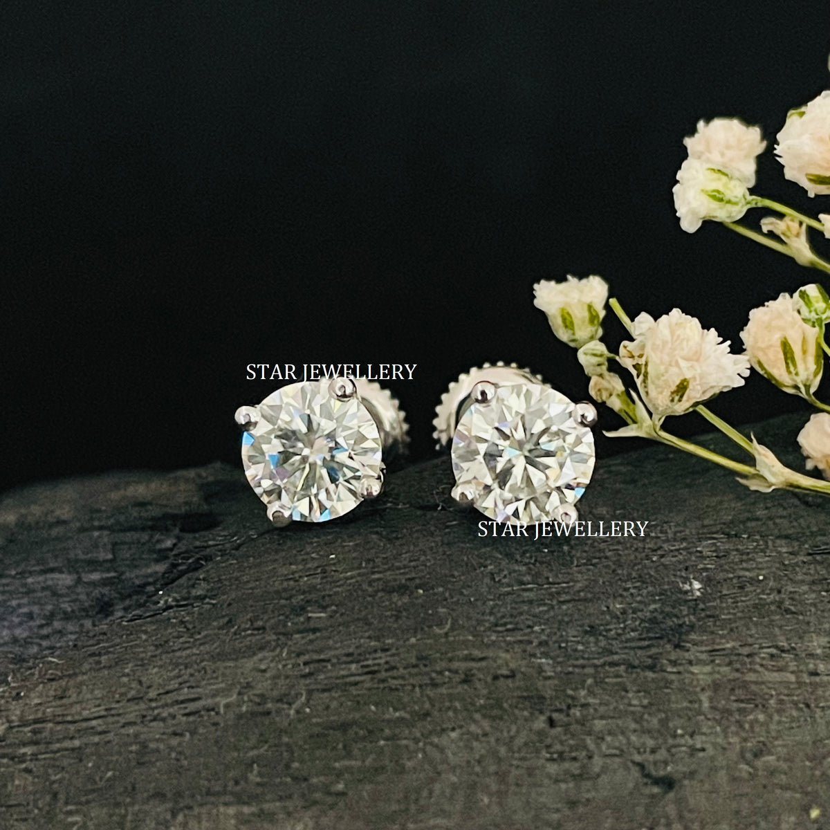Free 925 Silver 1 CT VVS Moissanite Earring (Worth $299) with Purchase of $1699+