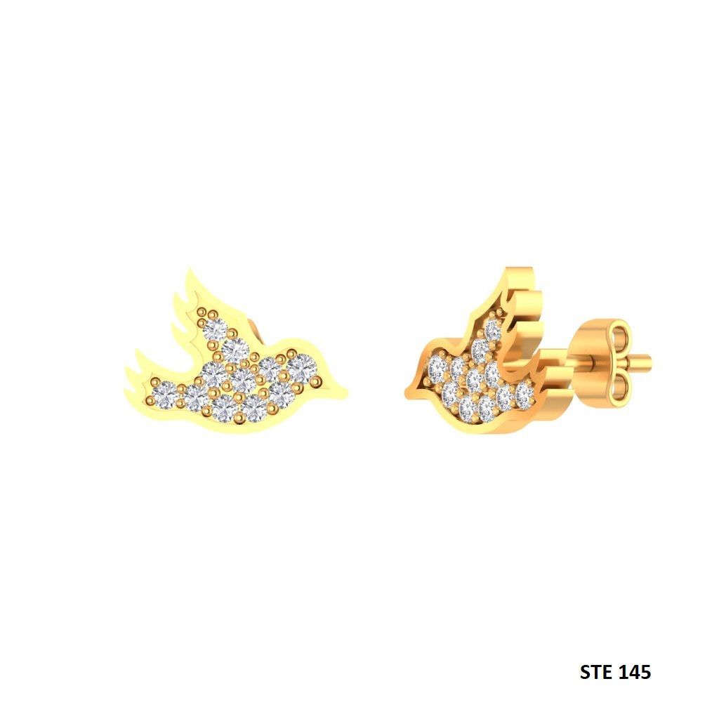 Diamond Bird Piercing for Helix, Tragus, Earlobe, Conch, Rook