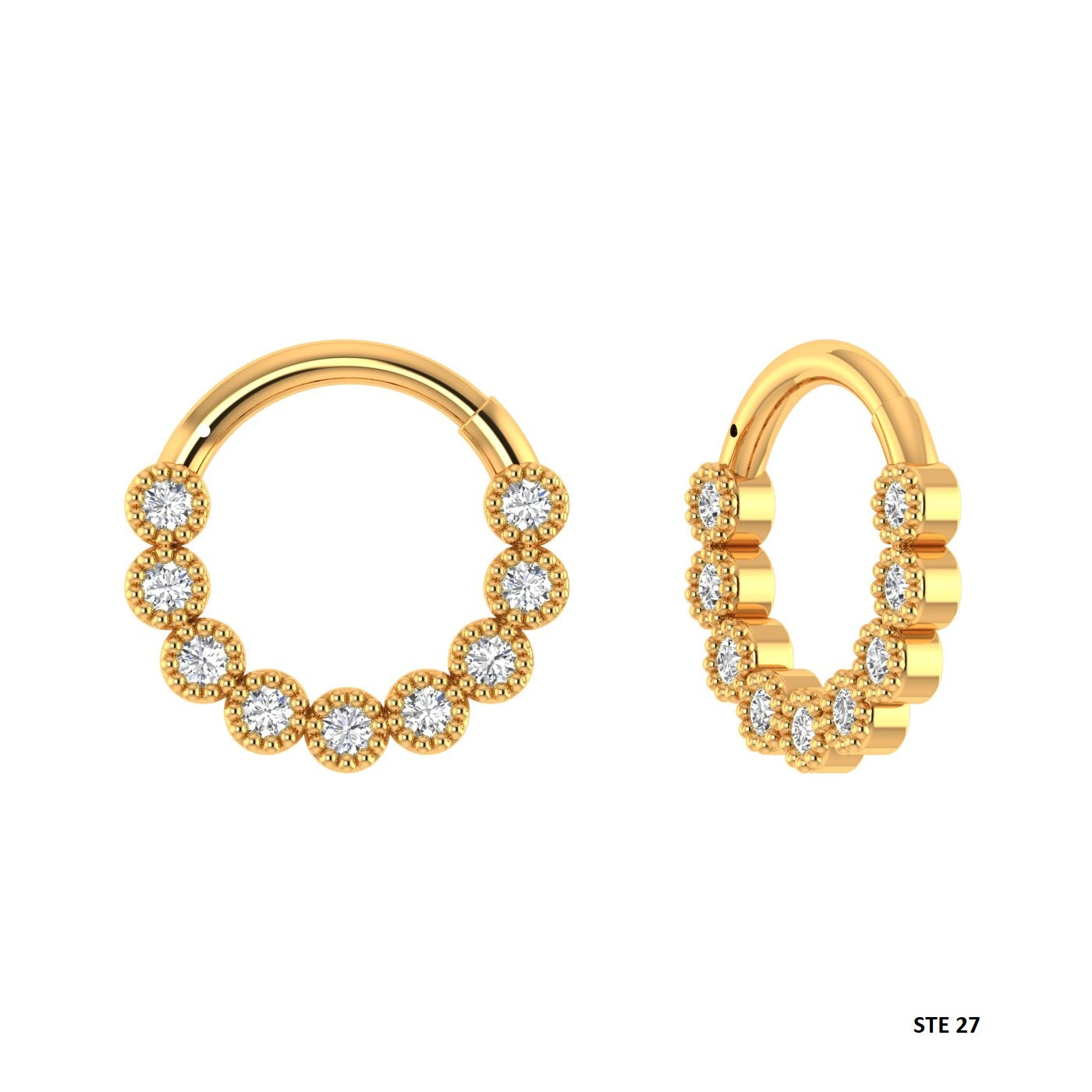 Natural Diamond Daith Piercing