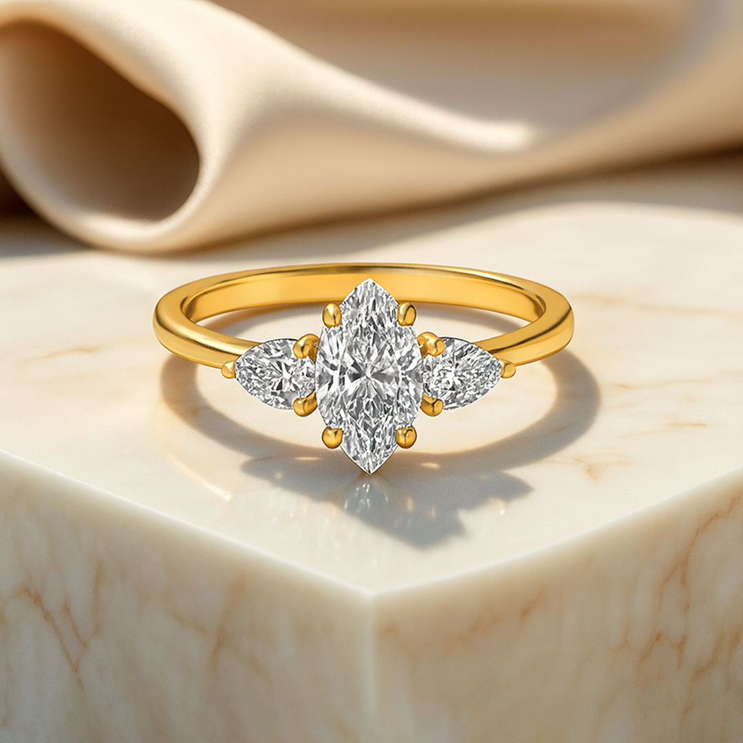 2.00 Ct Marquise Cut IGI Certified Lab Grown Diamond Engagement Ring