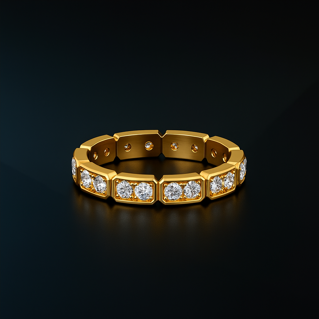 Art Deco Full Eternity Diamond Ring