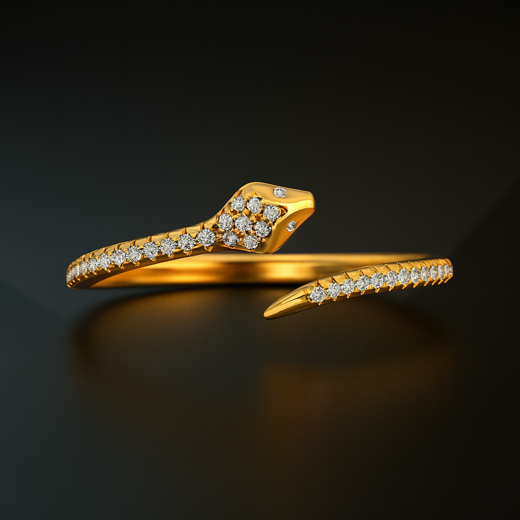Diamond Snake Ring