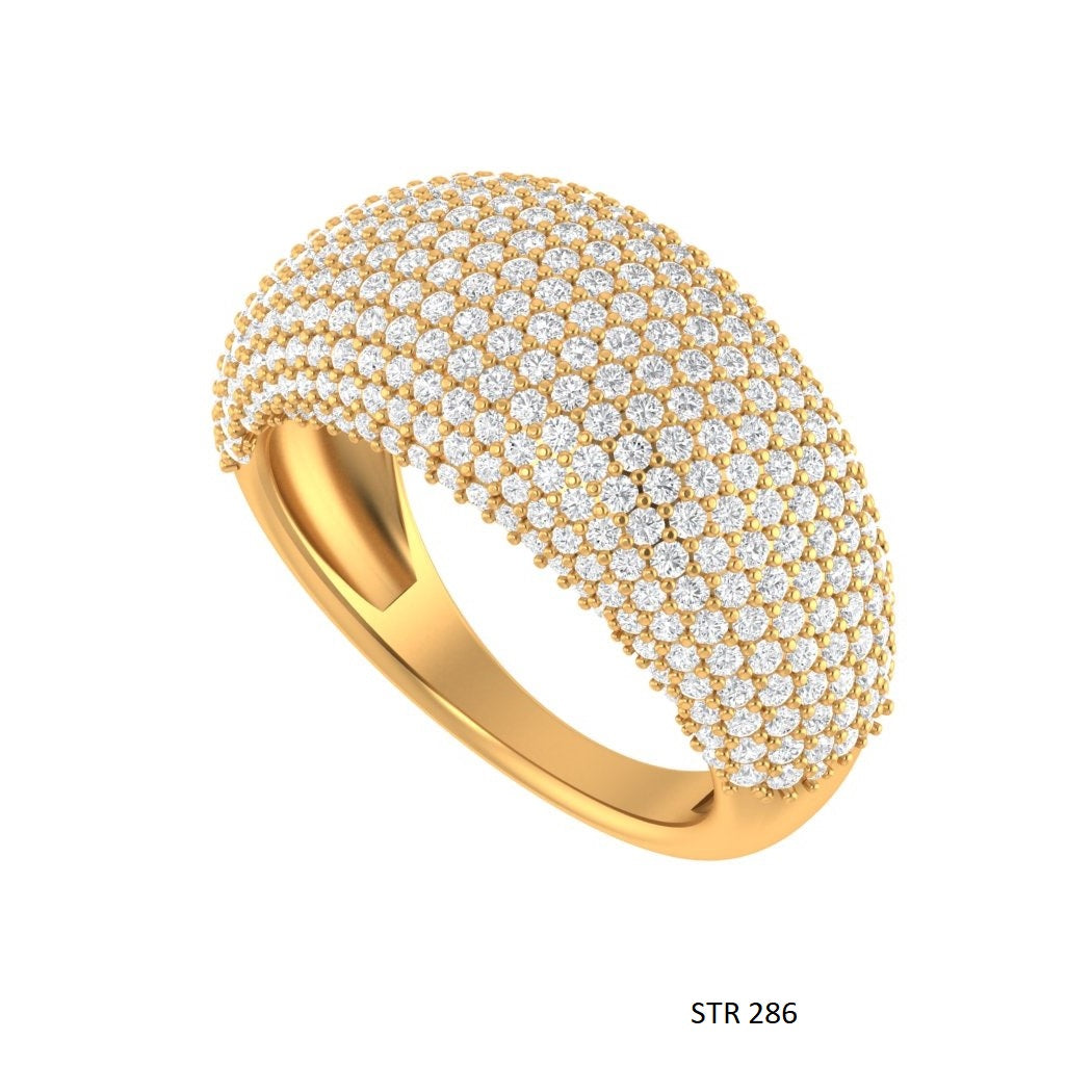 Natural Diamond Cloud Ring