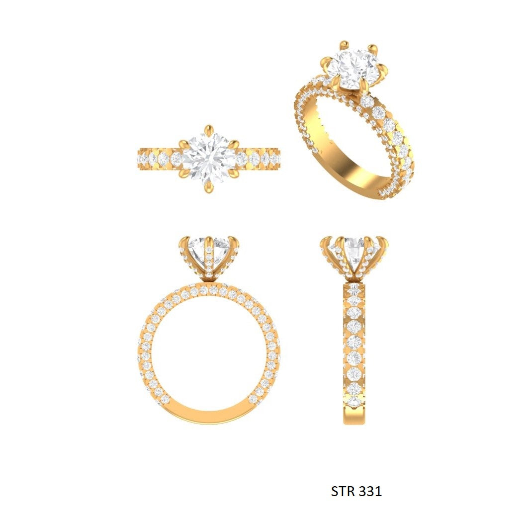 2.00 Ct IGI Certified CVD Diamond Solitaire Engagement Ring