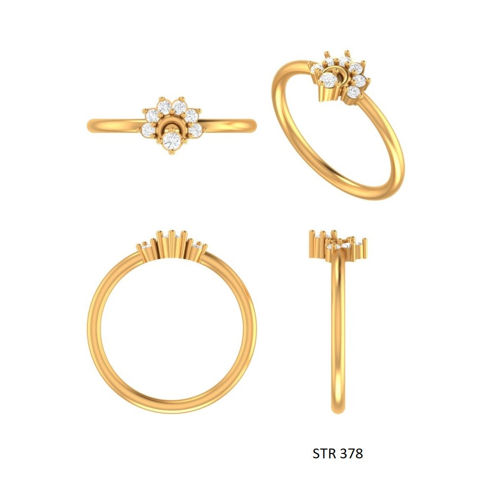 Sunrise Natural Diamond Ring