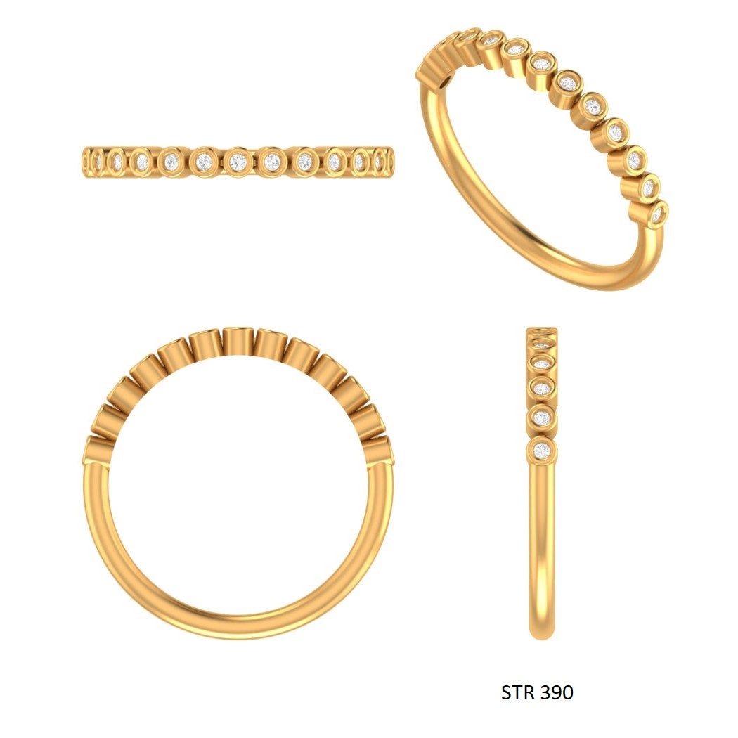 Bezel Set Diamond Thin Eternity Ring