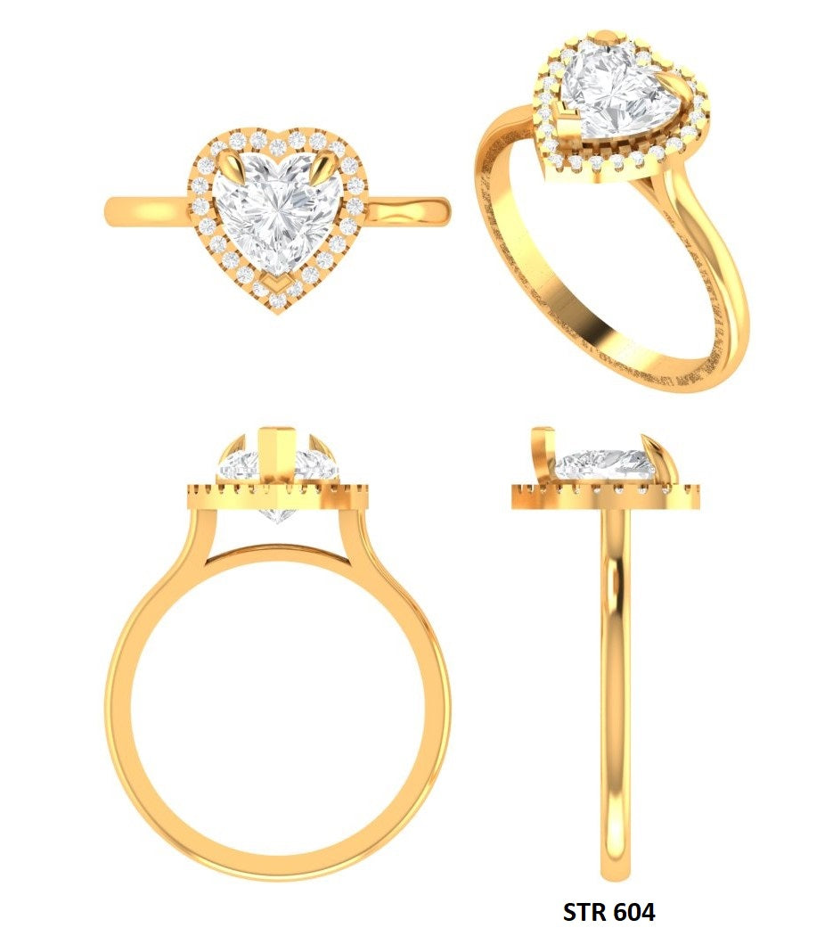 1 Ct Heart Shape IGI Certified Lab Diamond Halo Engagement Ring