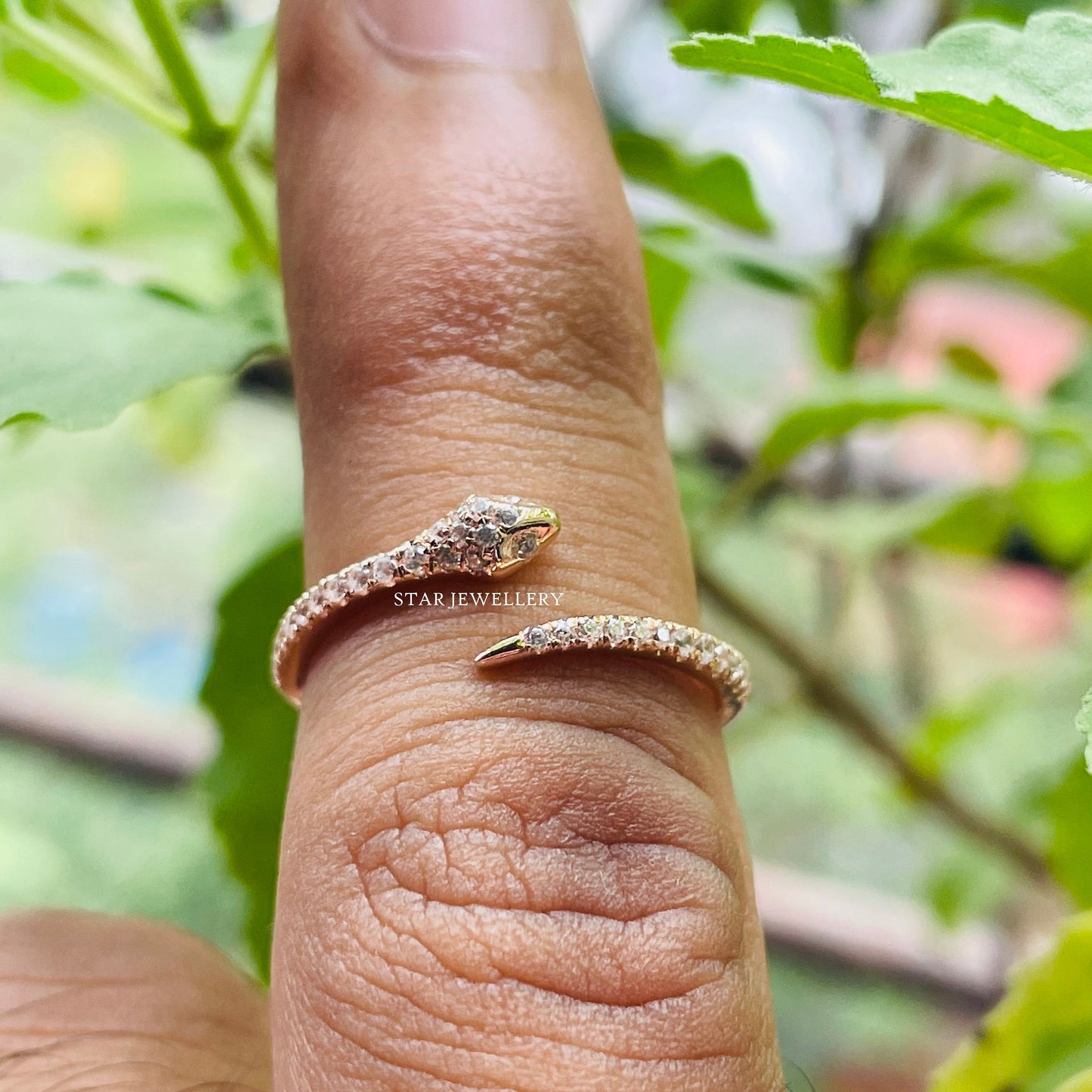 Diamond Snake Ring
