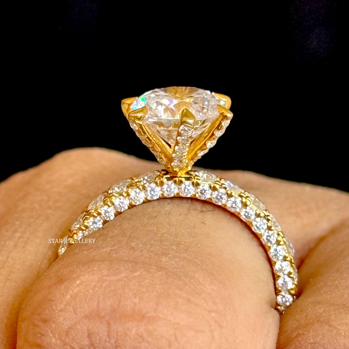 2.00 Ct IGI Certified CVD Diamond Solitaire Engagement Ring