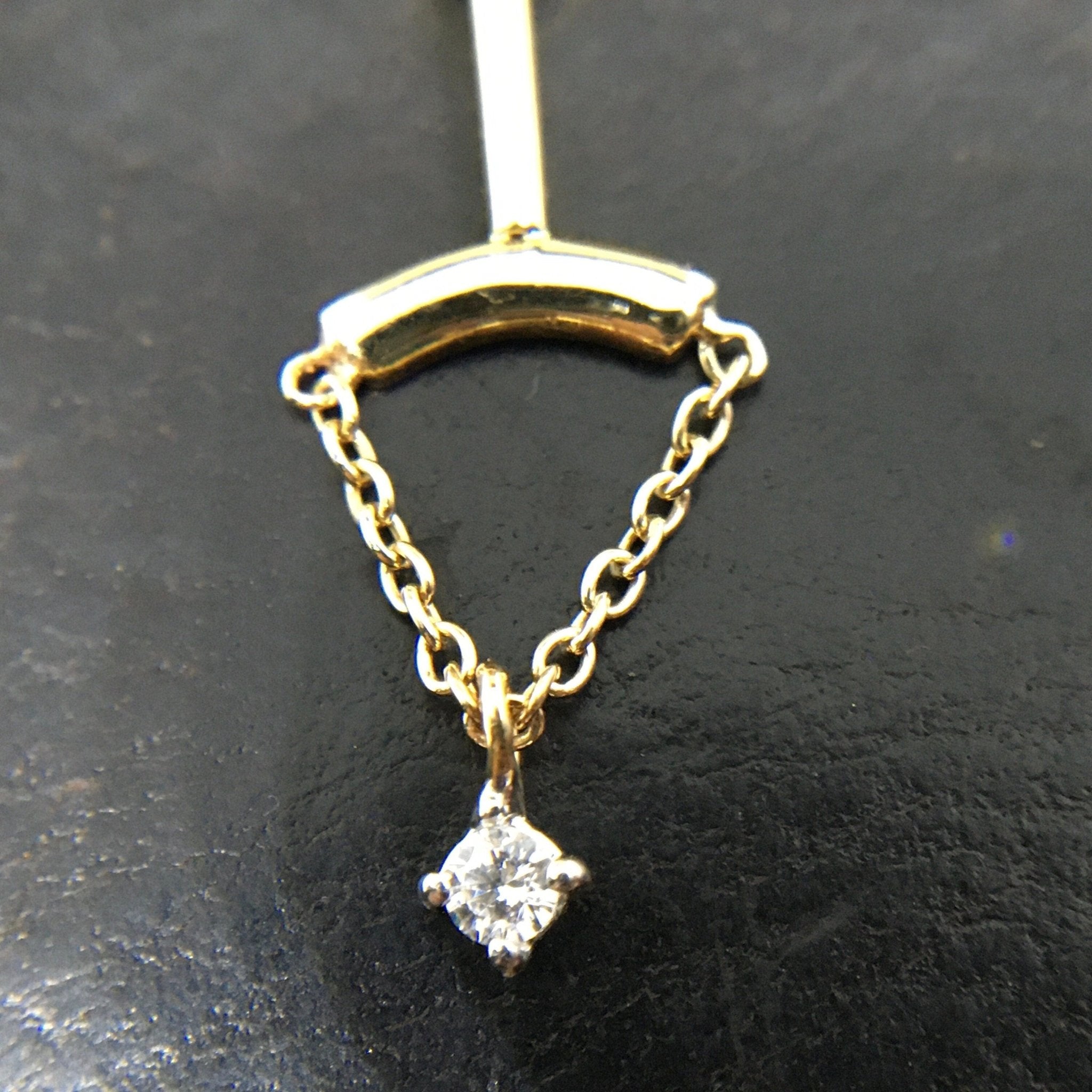 0.04 Ct Dangled Diamond Chain piercing - STAR JEWELRY