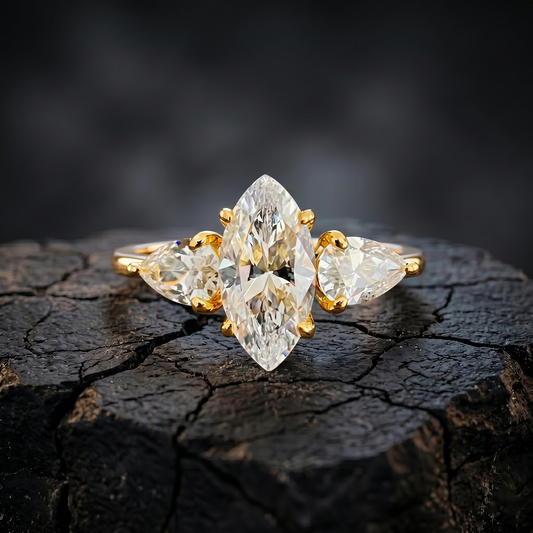 2.00 Ct Marquise Cut IGI Certified Lab Grown Diamond Engagement Ring