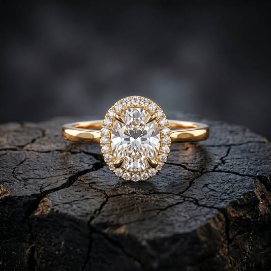 1.00 Ct - 3.00 Ct IGI Certified Oval Cut Lab Grown Diamond Engagement Ring