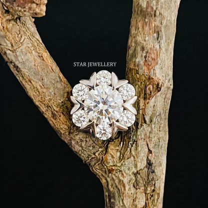 1.5 TCW Lab Diamond Solid Gold Stud Earrings