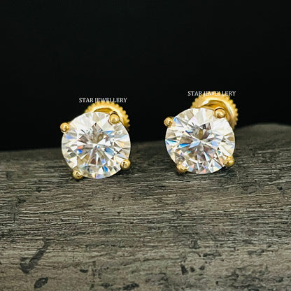 Free 925 Silver 2CT VVS Moissanite Earring (Worth $399) with Purchase of $2,999+