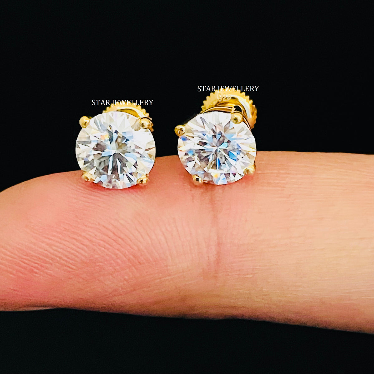 Free 925 Silver 2CT VVS Moissanite Earring (Worth $399) with Purchase of $2,999+