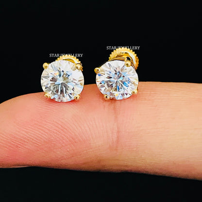 Free 925 Silver 2CT VVS Moissanite Earring (Worth $399) with Purchase of $2,999+
