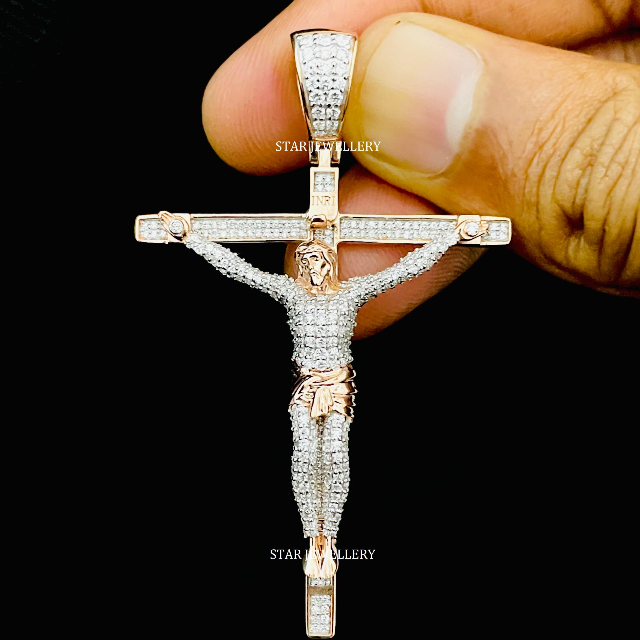 VVS Moissanite 925 Sterling Silver Jesus Pendant