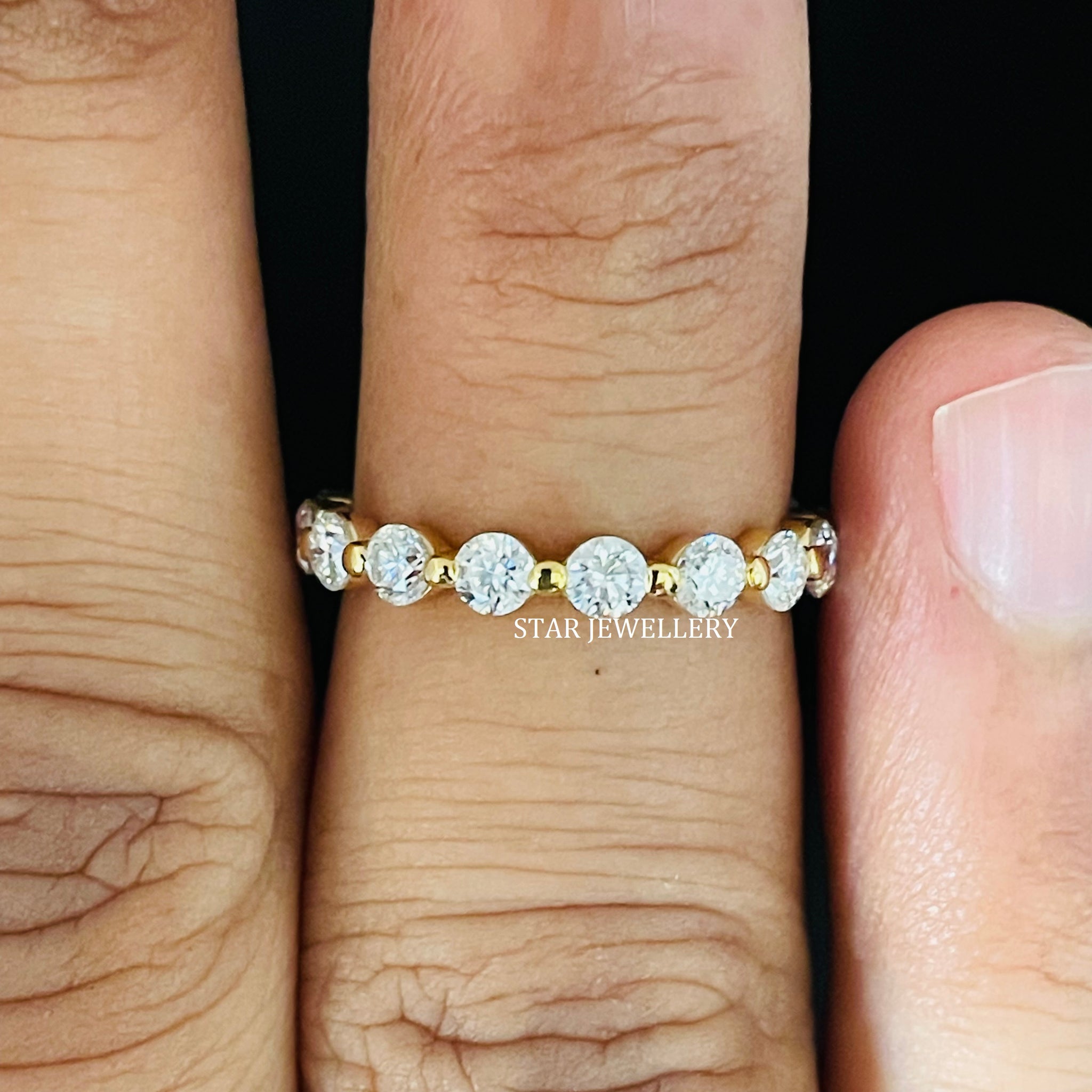 Brilliant Cut Lab Grown Diamond Eternity Wedding Ring