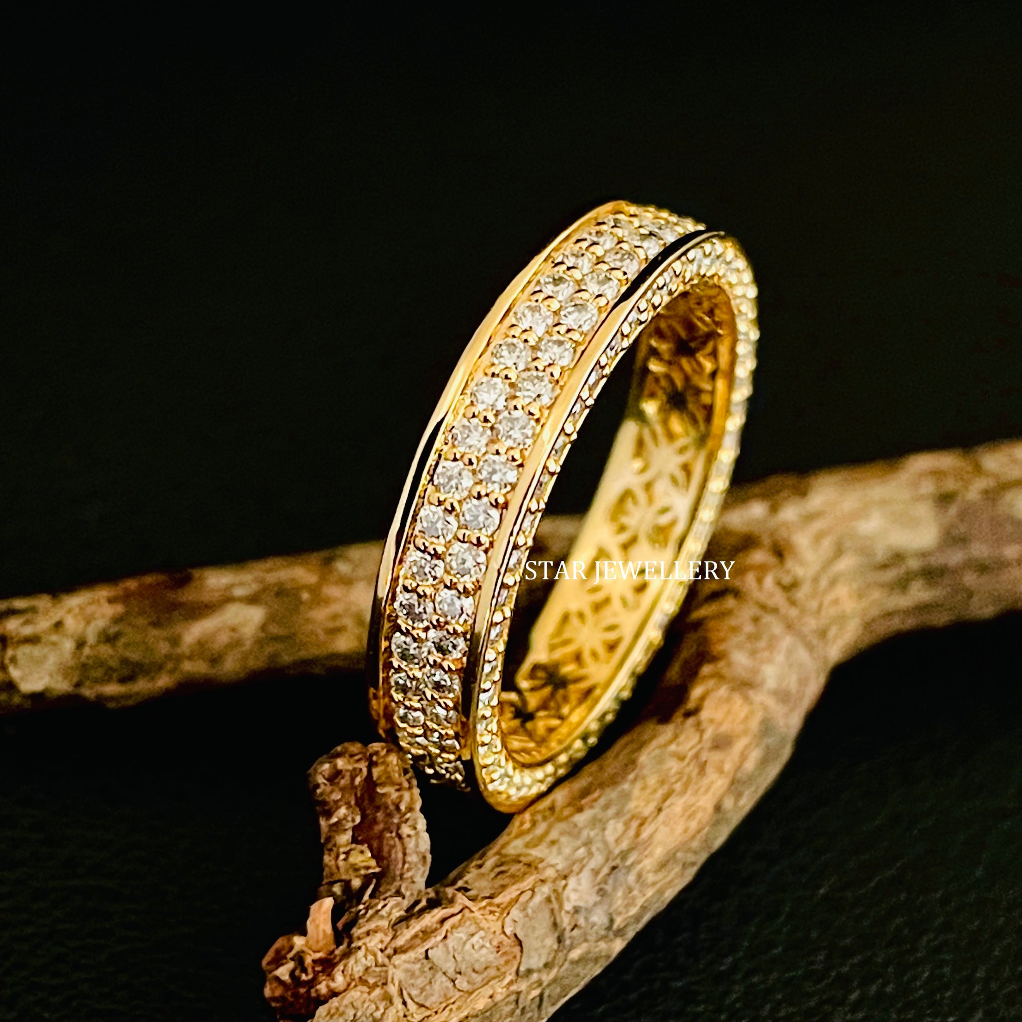 Pave Set Diamond Eternity Wedding Ring