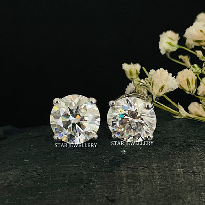 Free 925 Silver 2CT VVS Moissanite Earring (Worth $399) with Purchase of $2,999+