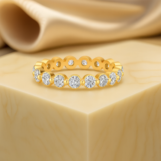 Brilliant Cut Lab Grown Diamond Eternity Wedding Ring