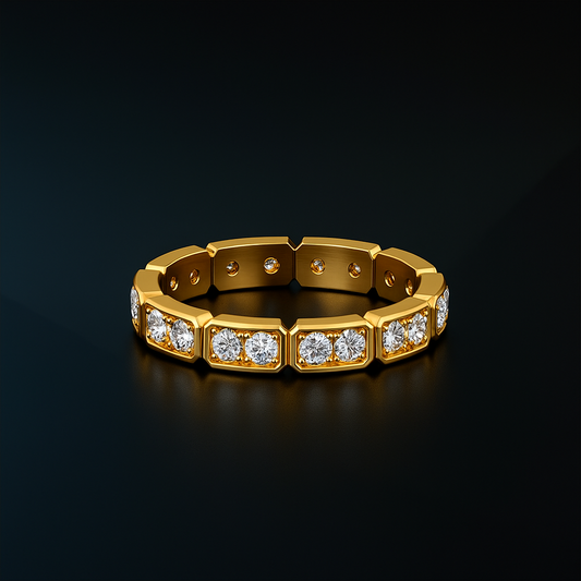 Art Deco Full Eternity Diamond Ring