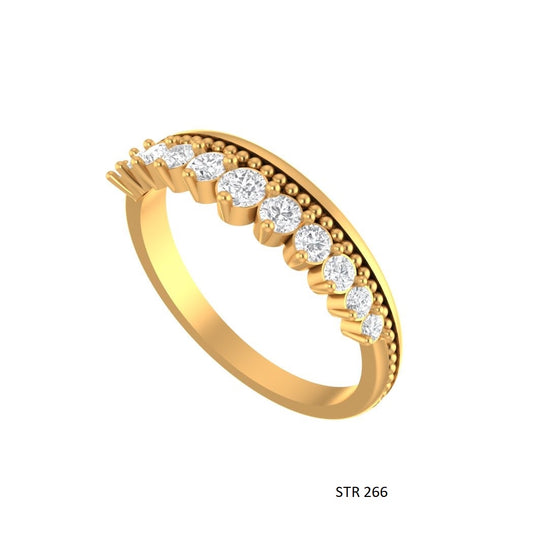 14K Solid Gold Lab Grown Diamond Matching Band for Solitaire Engagement Ring