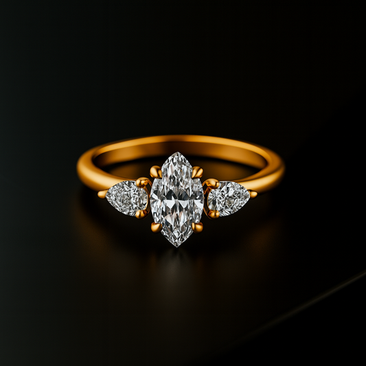 2.00 Ct Marquise Cut IGI Certified Lab Grown Diamond Engagement Ring