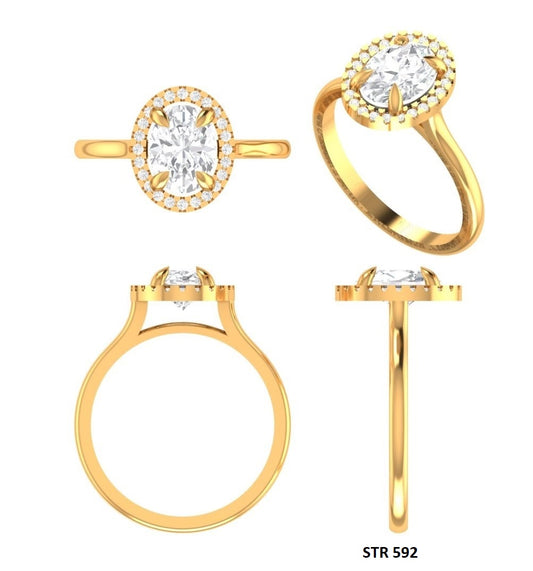 1.00 Ct - 3.00 Ct IGI Certified Oval Cut Lab Grown Diamond Engagement Ring