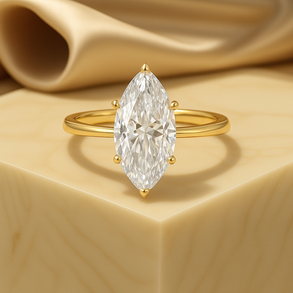 1.0 - 2.0 Ct Marquise Cut IGI Certified Lab Grown Ring