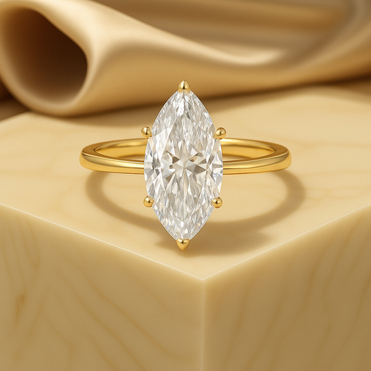 1.0 - 2.0 Ct Marquise Cut IGI Certified Lab Grown Ring
