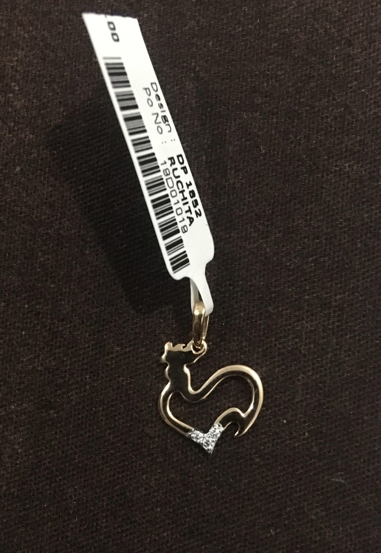 Dainty Diamond Chicken Pendant