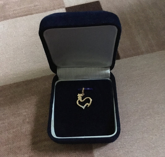 Dainty Diamond Chicken Pendant