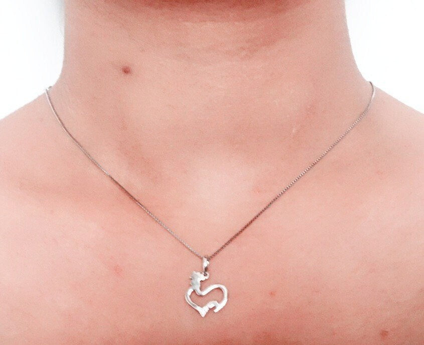 Dainty Diamond Chicken Pendant