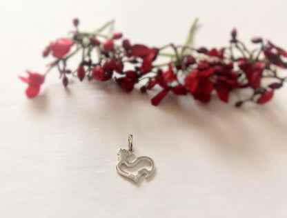 Dainty Diamond Chicken Pendant