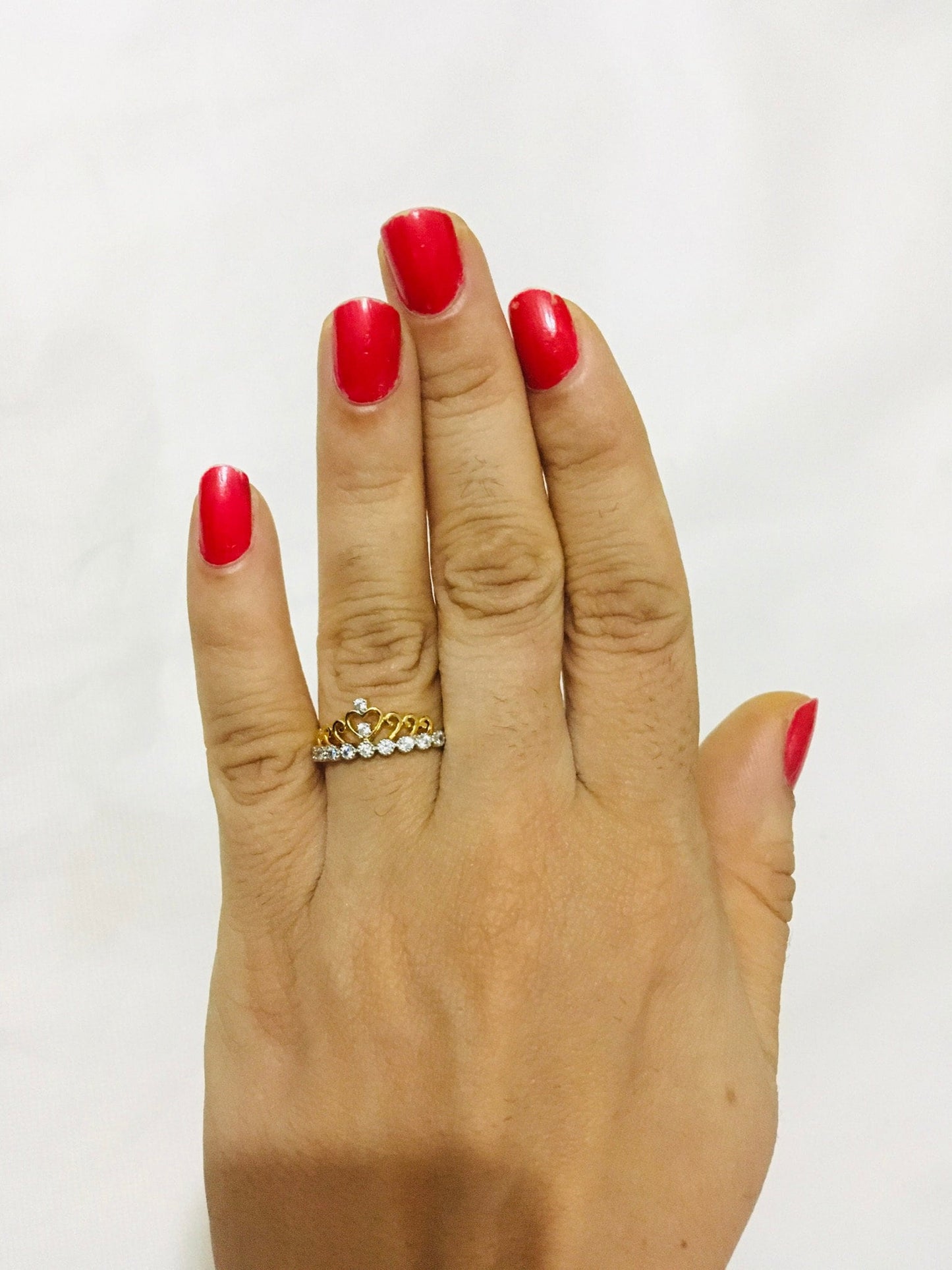 Tiara Diamond Ring, Diamond Queen Crown Ring