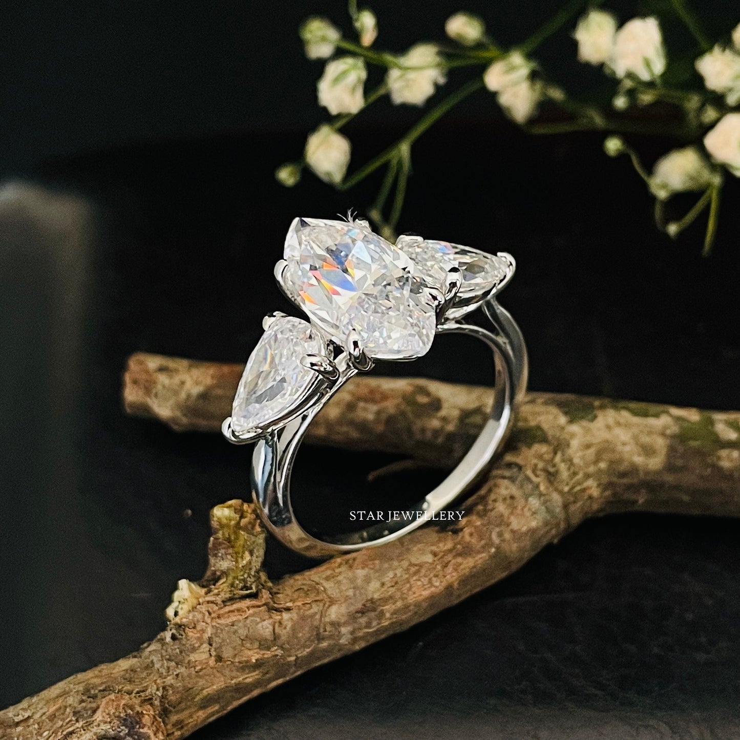 2.00 Ct Marquise Cut IGI Certified Lab Grown Diamond Engagement Ring