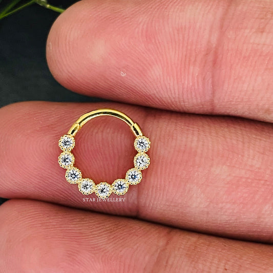 Natural Diamond Daith Piercing