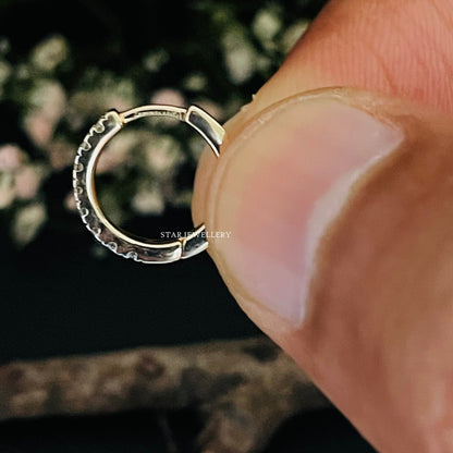 14K Solid Gold Nostril Hoop Earring