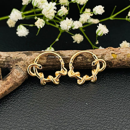 Solid Gold Snake Septum Piercing