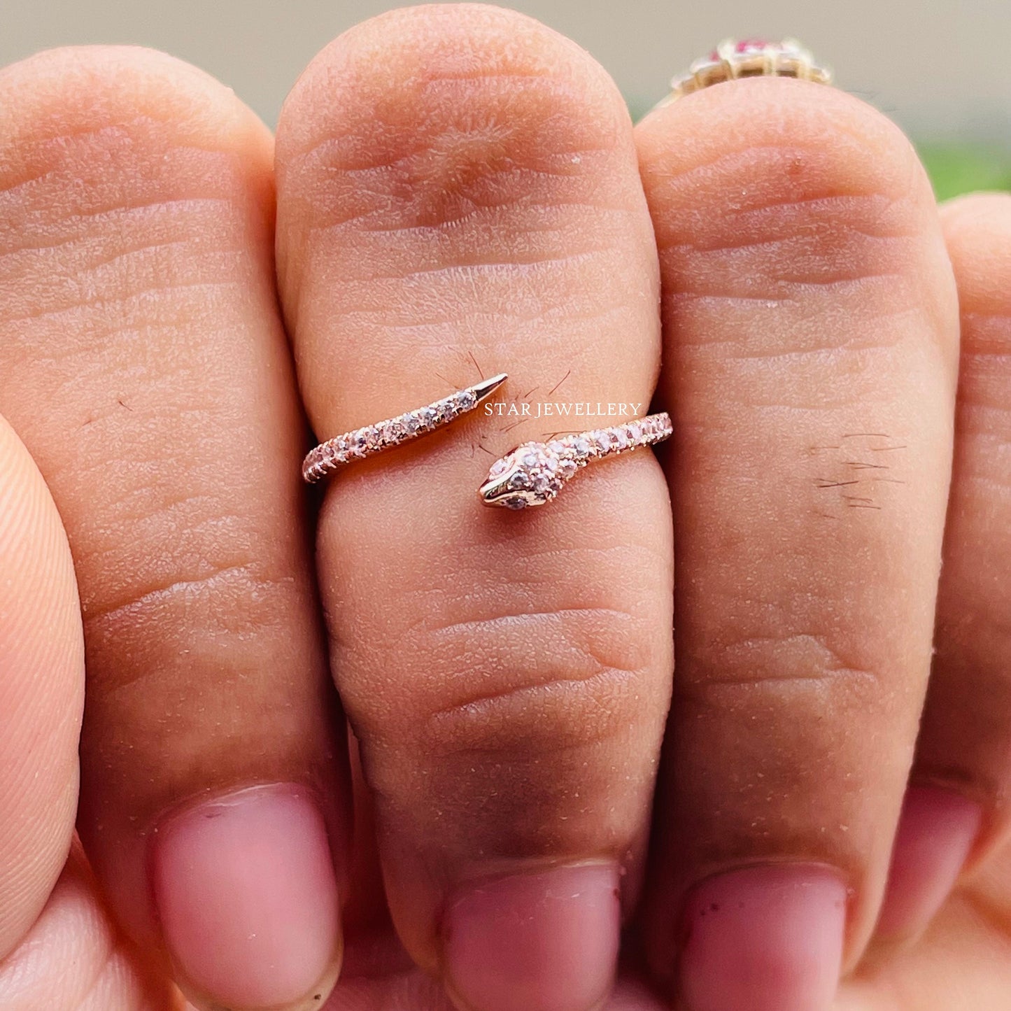 Diamond Snake Ring