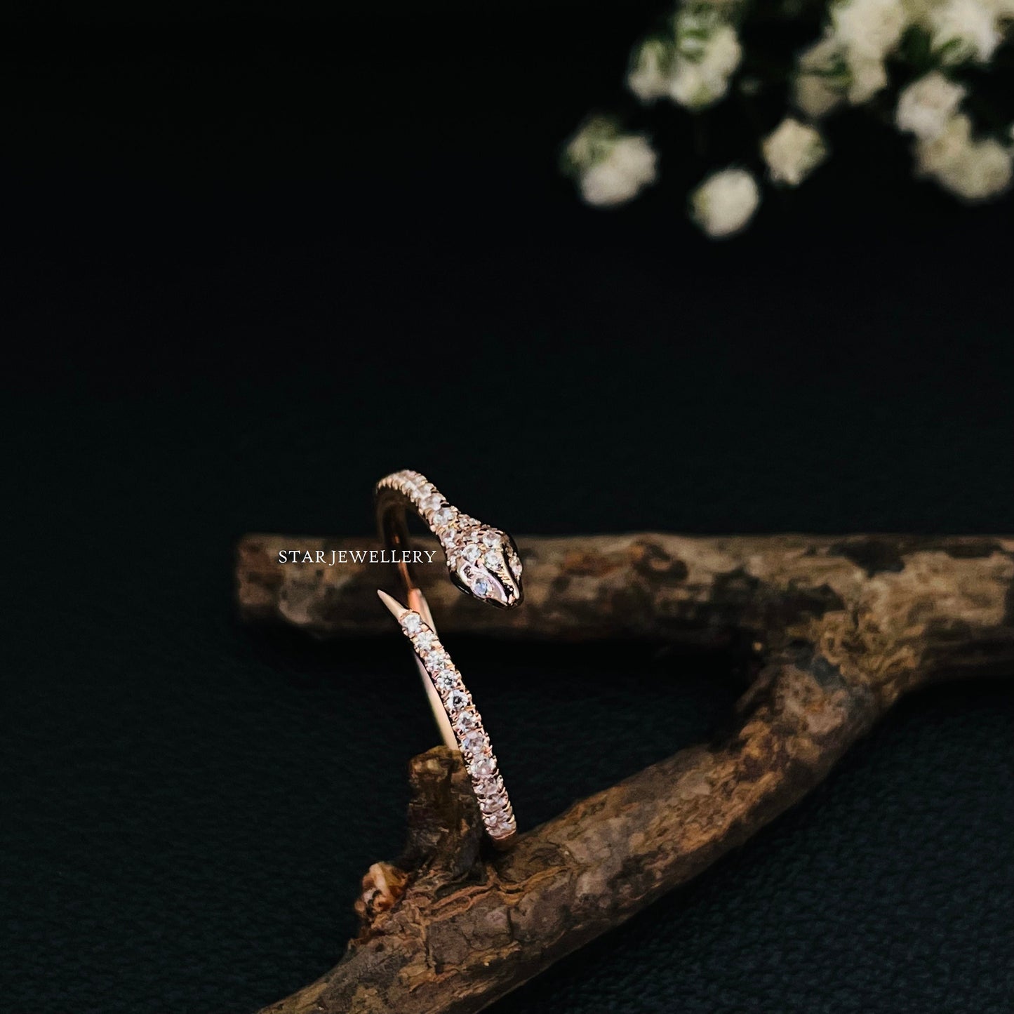 Diamond Snake Ring