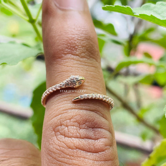 Diamond Snake Ring