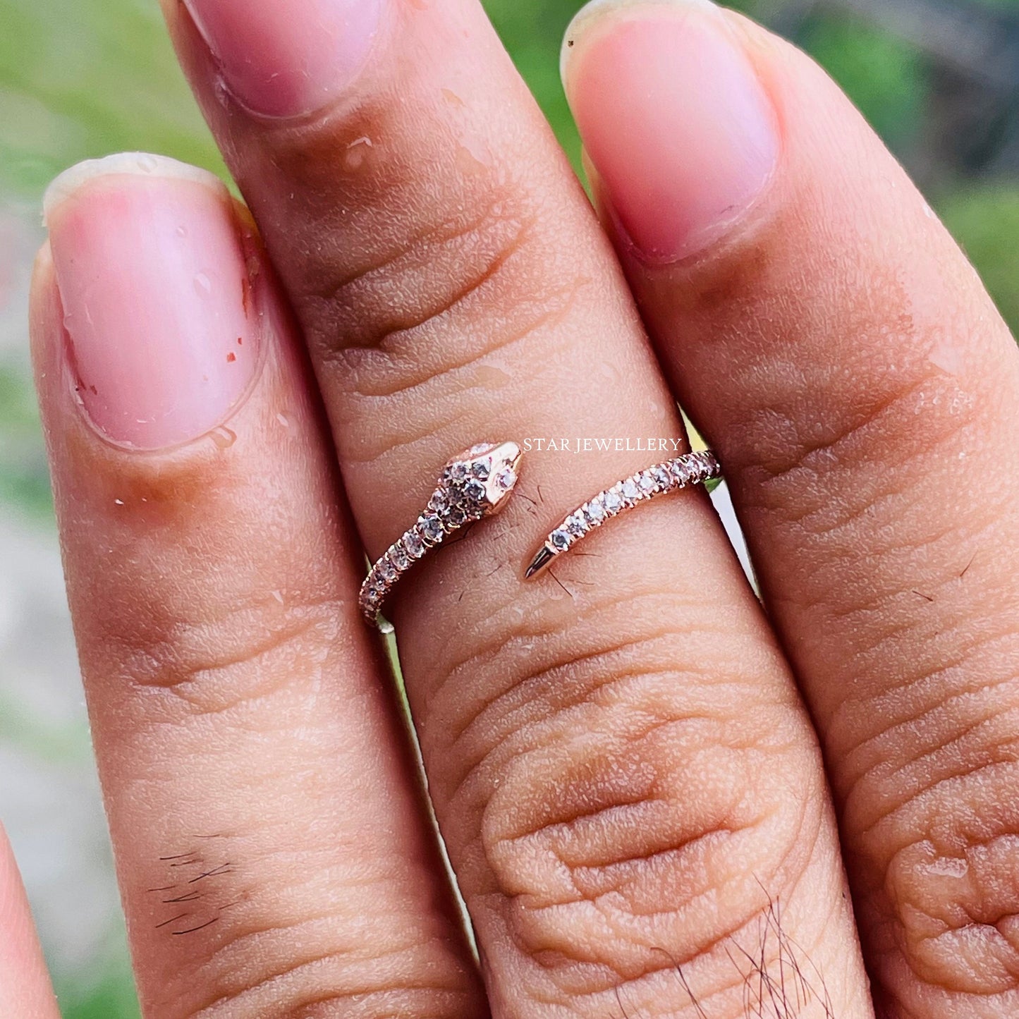 Diamond Snake Ring
