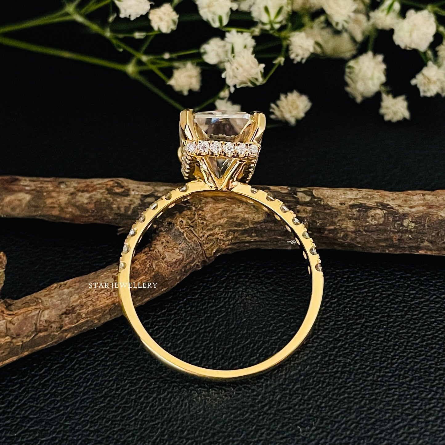 5.00 Ct IGI Certified Radiant Cut Lab Grown Diamond Engagement Ring