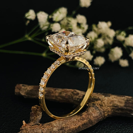 5.00 Ct IGI Certified Radiant Cut Lab Grown Diamond Engagement Ring