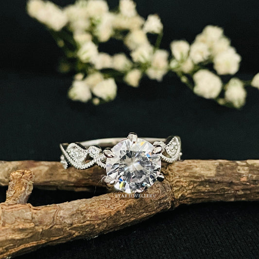 2.0 Ct IGI Certified Lab Grown Diamond Solitaire Engagement Ring