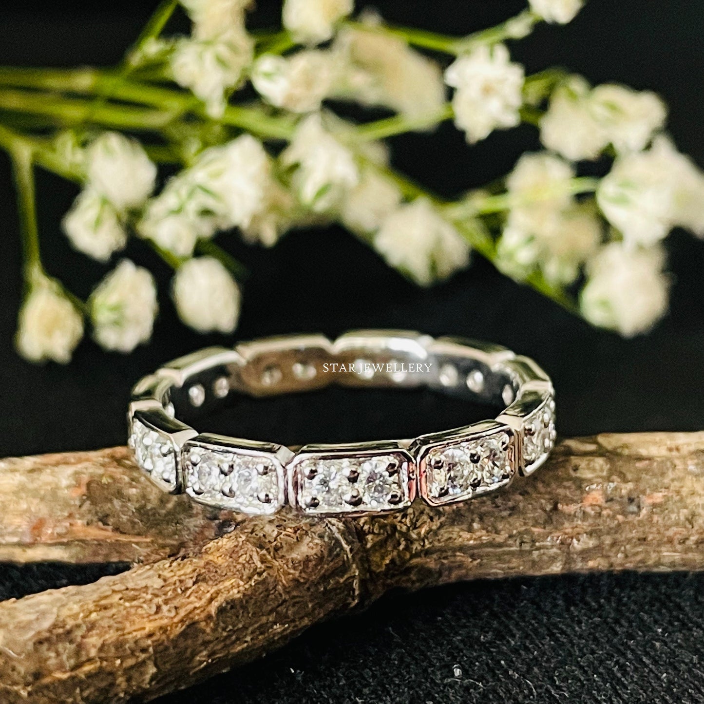 Art Deco Full Eternity Diamond Ring