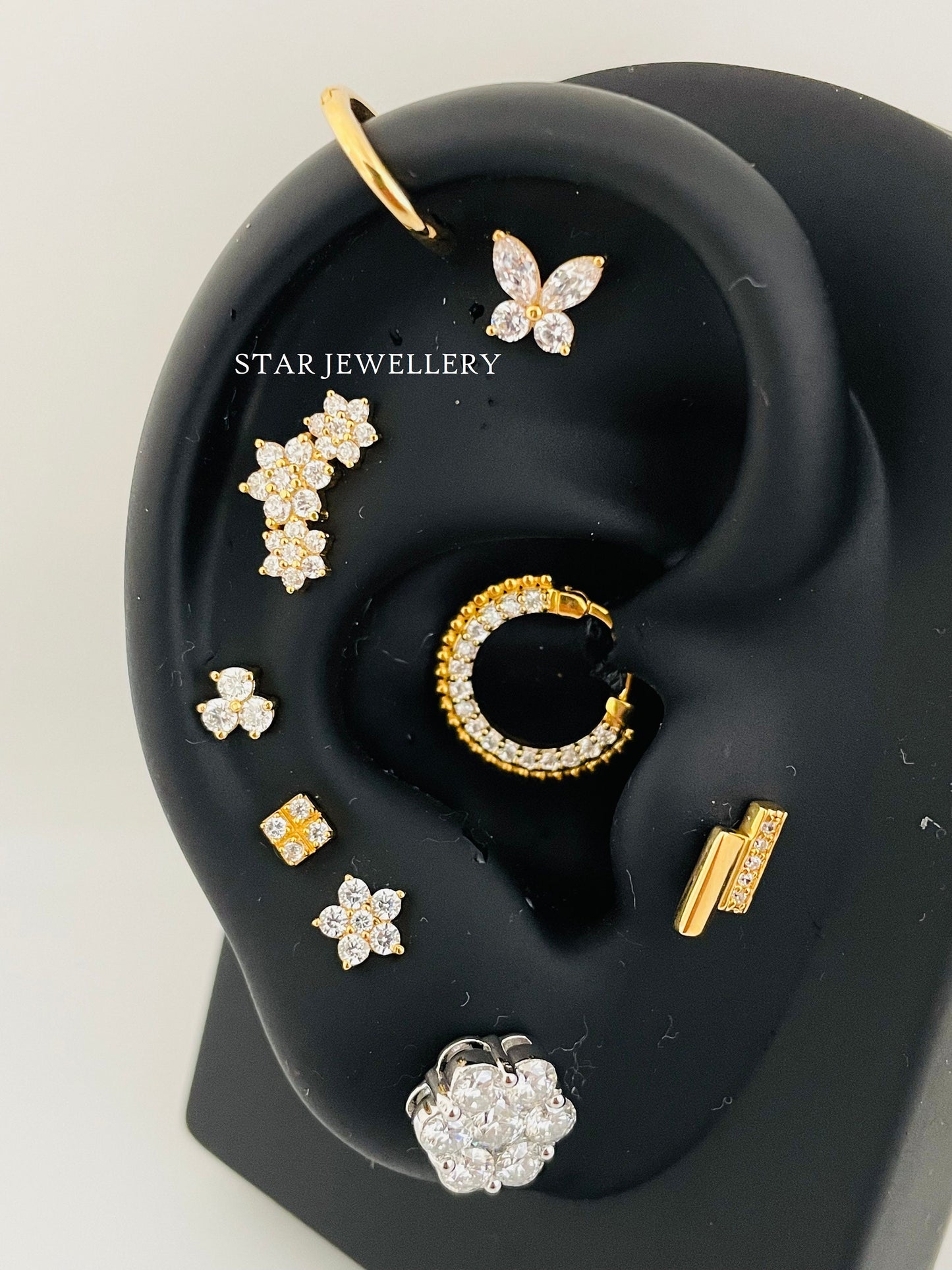 Natural Diamond Daith Piercing