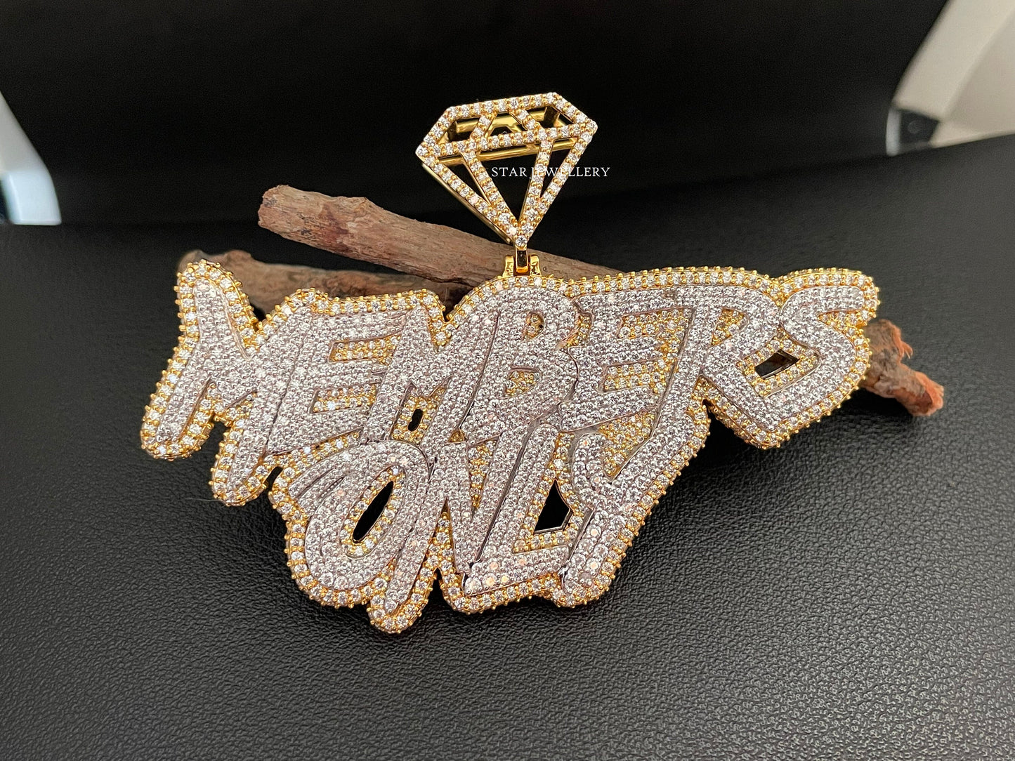 925 Silver Custom VVS Moissanite Icedout Pendant